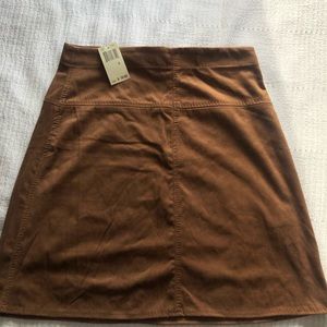 Max Studio Caramel Suede Skirt